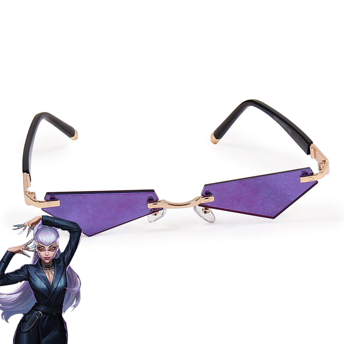 League Of Legends LOL 2020 KDA K/DA Evelynn Glasses Accessory Prop Prop - Tophatter Daily Deals